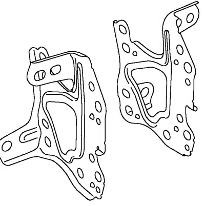 NO495 - Side Brackets for Toyota HiAce 2005 on