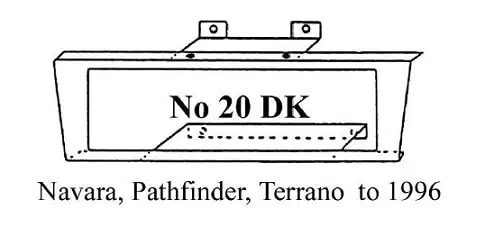 * NO20DK - Dash Kit Single Din for Nissan Navara / Pathfinder / Terrano