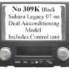 NO303K - Dash Kit for DDIN Black Subaru Legacy 03 on HVAC