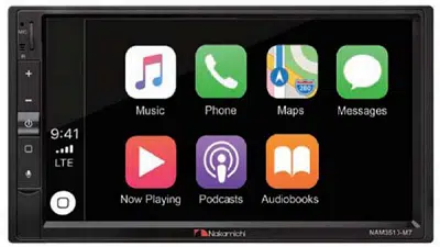 Nakamichi NAM3510-M7 - 7" Mechless AV Media Receiver with CarPlay & Android Auto