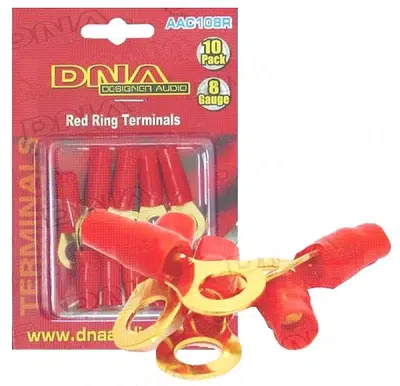 DNA ACC108R - 8 AWG Ring Terminal Black