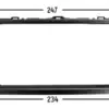 NO227K - Dash Kit DDin Gun Metal 120mm High for Toyota Corolla Hatch, Auris 2006 - 2012 (E152)