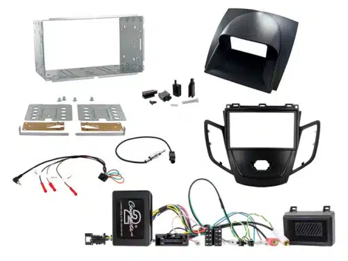 Connects2 CTKFD16 - Dash Kit DDin Black for Ford Fiesta 2012 - 2018 Complete Kit