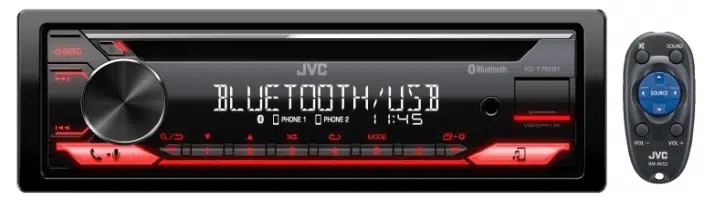 JVC KD-T752BT CD Receiver with Bluetooth USB/AUX